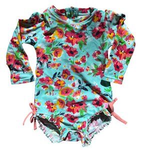 NWOT Rufflebutts One Piece Bathing Suit with Zipper